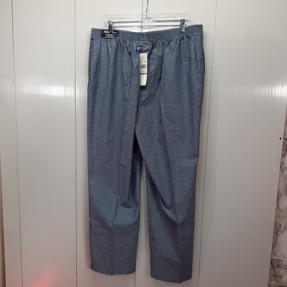 Alfred Dunner Blue Women's Classic Fit Pants Pull on Back Elastic size 18 - Picture 5 of 8